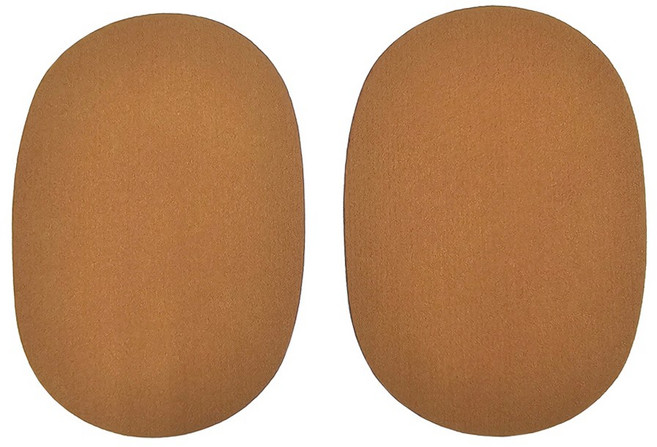 스웨이드 패치 의류 수선패치 세무 와펜 포인트용 무릎패치 팔꿈치 13컬러, 탄브라운(1장), 2개