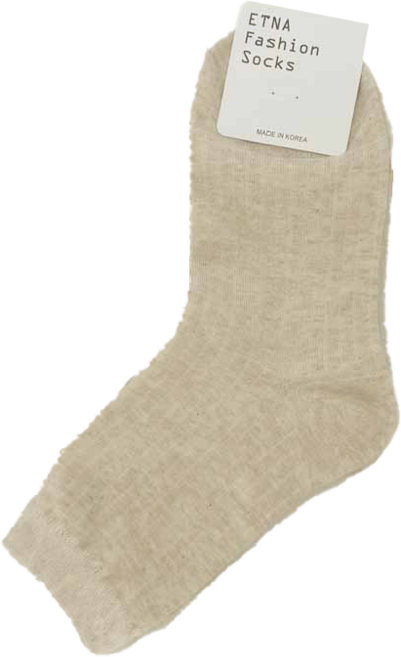 ENTA 韓國製 羅紋豎條中筒襪 22-26CM