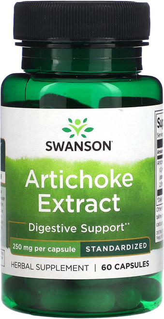 몸관리하세요 겨울입니다 Swanson 아티초크 추출물 250mg 캡슐 60정 특별관리진행, 1개