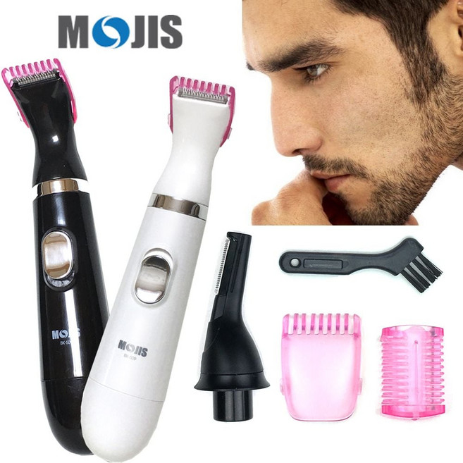 모지스(BK-509) 코털제거기 구렛나루 수염 정리기, 블랙, 블랙