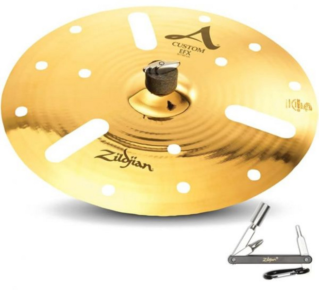 Avedis Zildjian ZILDJ이안 20816 16 커스텀 EFX 캐스트 브론즈 심벌즈와 ZKEY A20816