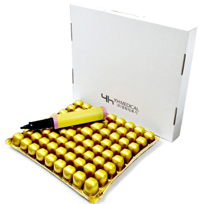 영화의료기 다용도 공기 물 방석 YH-CP01, 금색