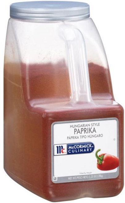 McCormick Culinary 파프리카 가루 파우더 맥코믹 쿠리얼 헝가리안 18온스 요리 전문가용 달콤한 용기 양념과 장식에 적합, 5.25 파운드 (1개 묶음), 1개