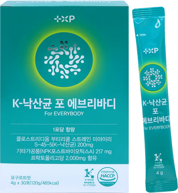 낙산균 포 에브리바디 단쇄지방산 생성 낙산균 과 포스트바이오틱스 까지 한포로 맛있게, 1박스, 30정