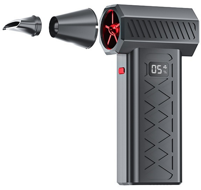 暴力手持式吹塵機 6檔調節 Type-C快充 LED照明 吹塵/除雪/助燃, 暴力吹塵器【黑色】, 黑色, 暴力吹塵器【黑色】