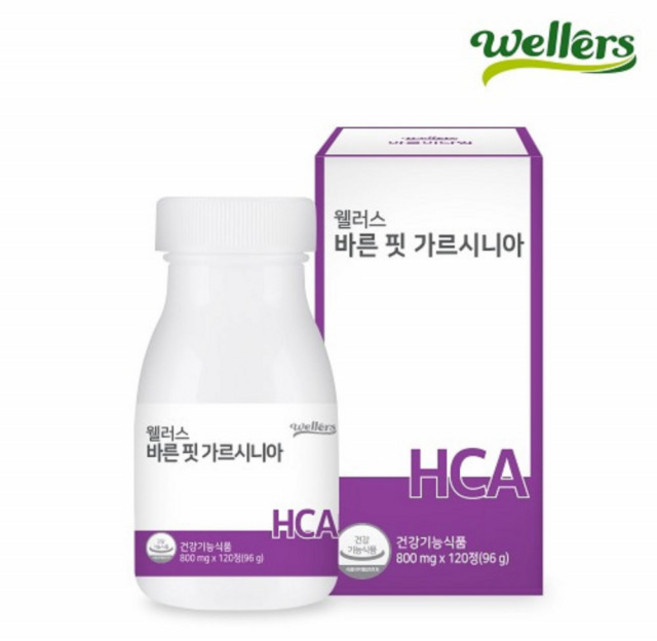 웰러스 바른 핏 가르시니아, 1개, 120정