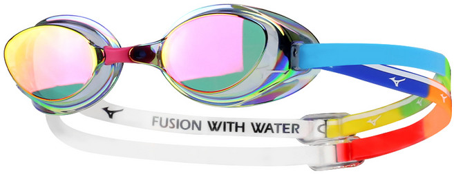 미즈노 엑셀아이 레이싱 노패킹 미러 수경 N3XEC081-02, 1개, 멀티