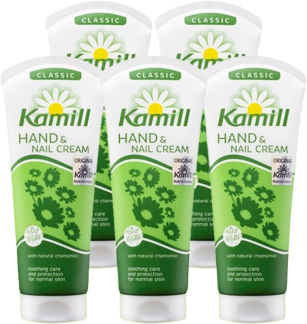카밀 핸드 앤 네일 크림 클래식 카모마일, 100ml, 5개
