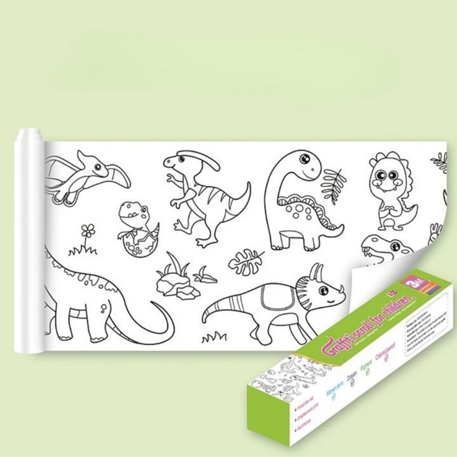 오늘도 Well 3M 대형 어린이 색칠공부 컬러링북, 1개, 화이트