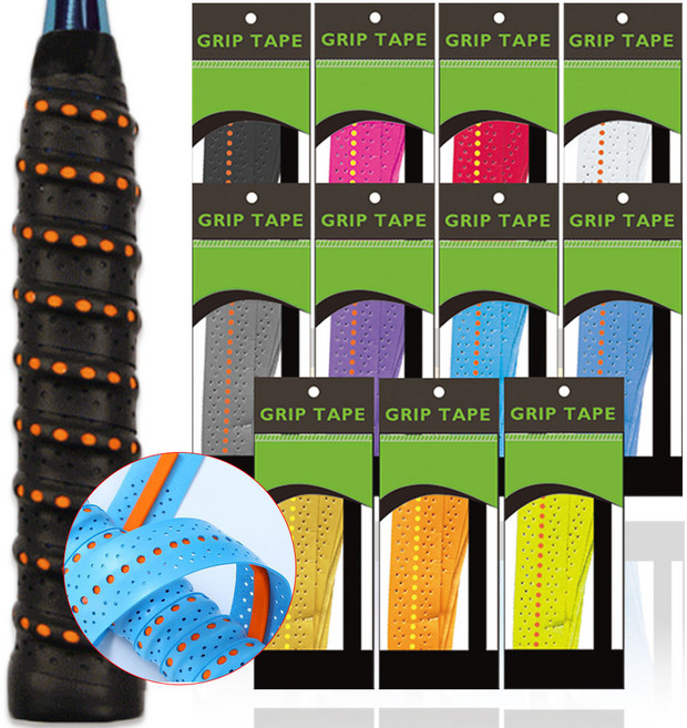 VOLAR 유니크쿠션 라켓용 그립 테이프 11종 세트, 혼합색상, 1세트