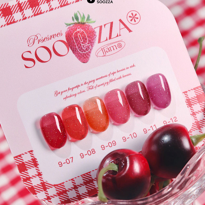 수짜젤 잼 9번 글리터 딸기쨈 6종 세트, 1개