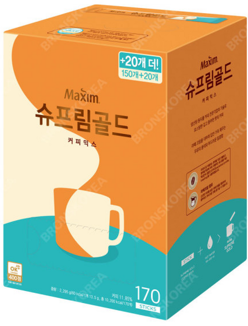 일회용 믹스커피 동서 신제품/ 맥심 슈프림골드 커피, 13.5g, 170개입, 1개