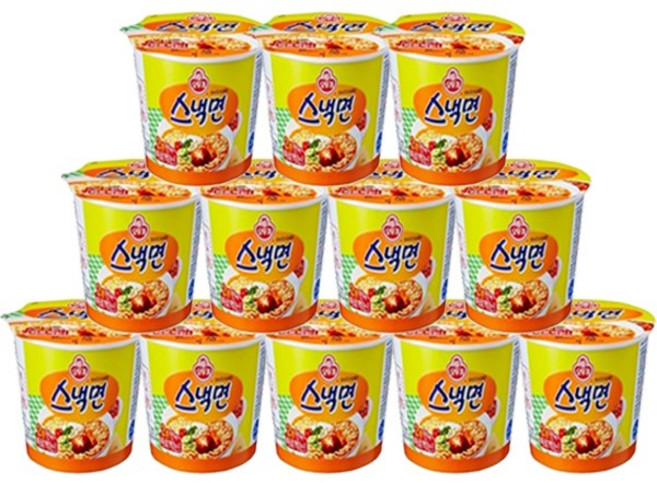 오뚜기 스낵면 큰사발 90g x 12개 컵라면