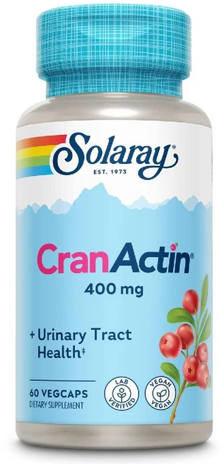 SOLARAY 크랜액틴 크랜베리 추출물 400mg 60일 베지 캡슐 180정, 1개 - 쿠팡