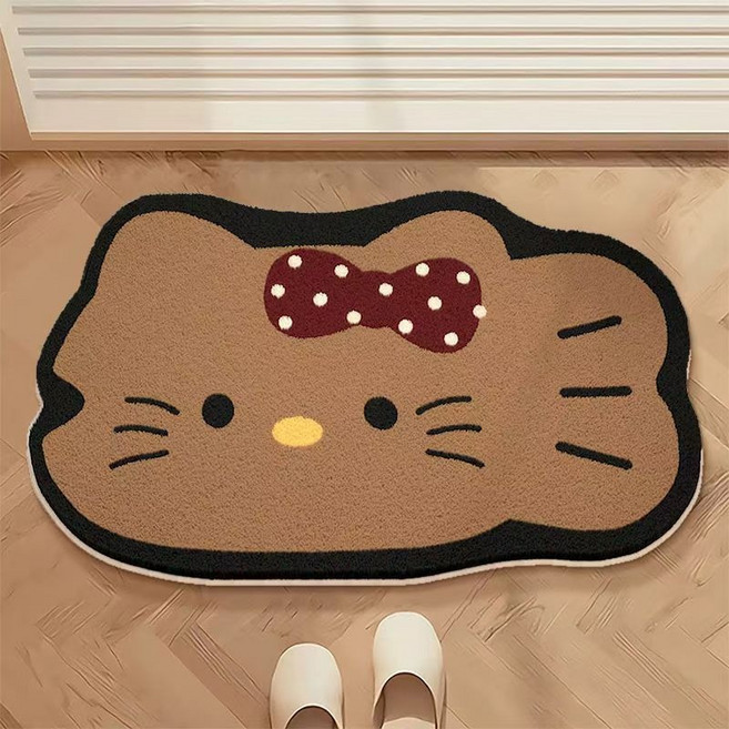 LOVEND 산리오 헬로키티 양모 카펫 - 초극세사 부드러운 거실 러그 매트 침대 사이드 발매트