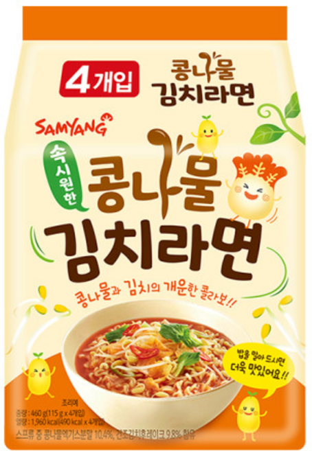 삼양 콩나물김치라면 115g, 12개