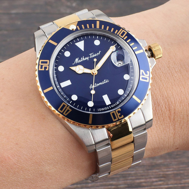 메티티솟 Mathey-Tissot H901ATBBU 오토매틱 방수 남성 메탈시계