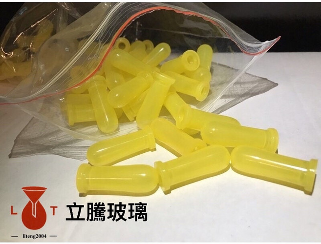 立騰玻璃台製橡皮帽1ml玻璃滴管 實驗玻璃滴管, 1個, 100個裝