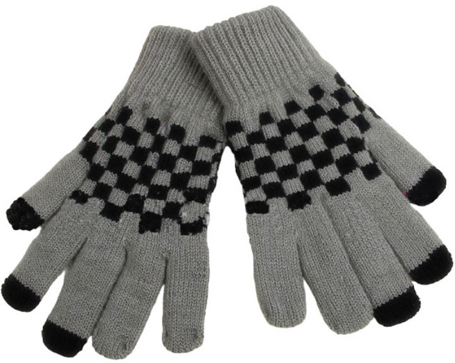 리빙미 남성 체크 털장갑