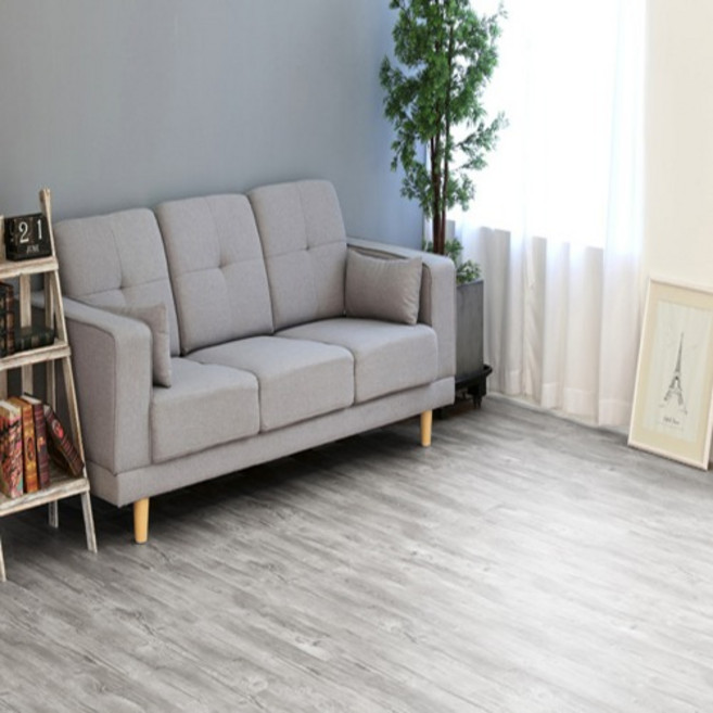 더 쉬움 2T*200*1000*16장 한평 바닥시공 비접착식 본드식 데코타일 코벤트리우드, 1개