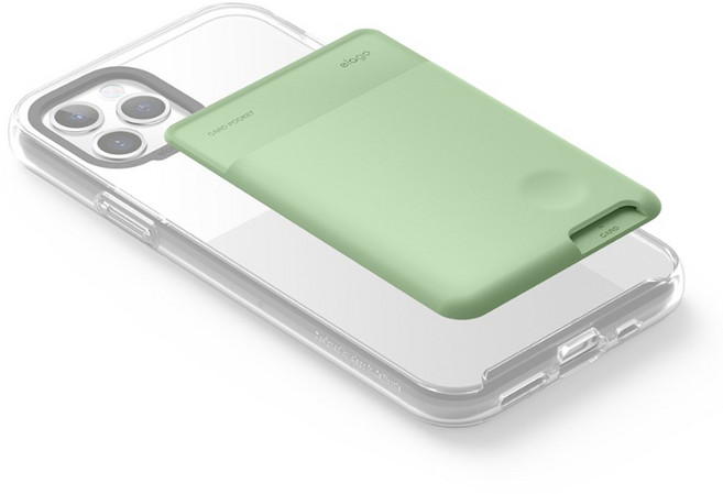 엘라고 스마트폰 카드포켓 부착형, Pastel Green, 1개