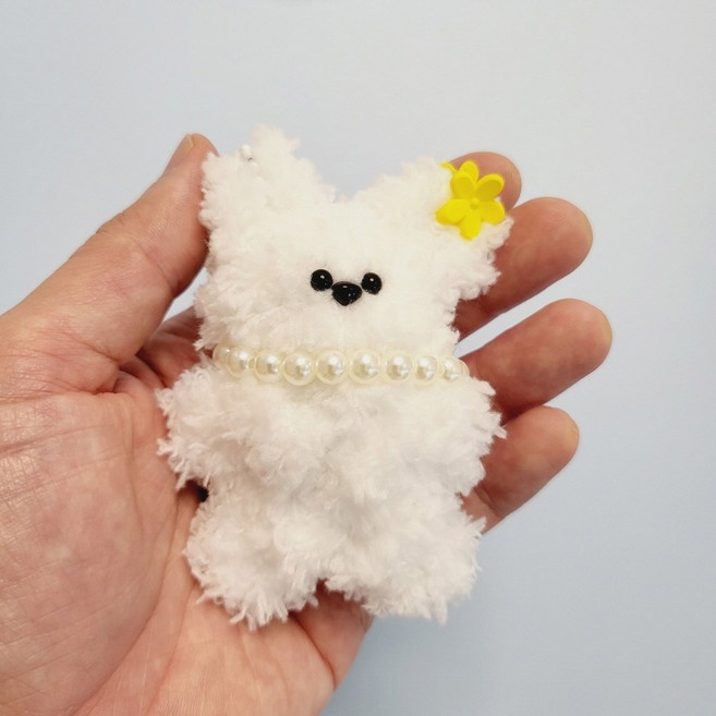 모루인형 만들기 재료 키트, 크림, 1개