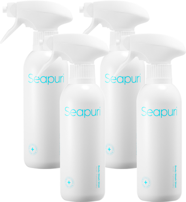 씨퓨리 바디워시샷 올인원 바디워시, 4개, 300ml