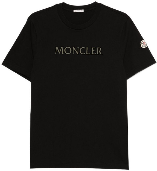 몽클레르 로고 코튼 티셔츠