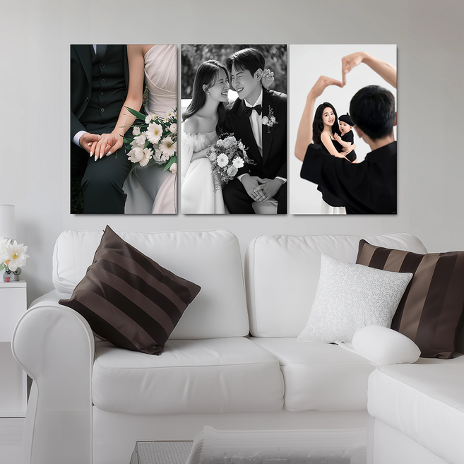 캔버스 액자 사진인화 웨딩 결혼 소형 중형 대형 스마트폰출력, 캔버스21x26