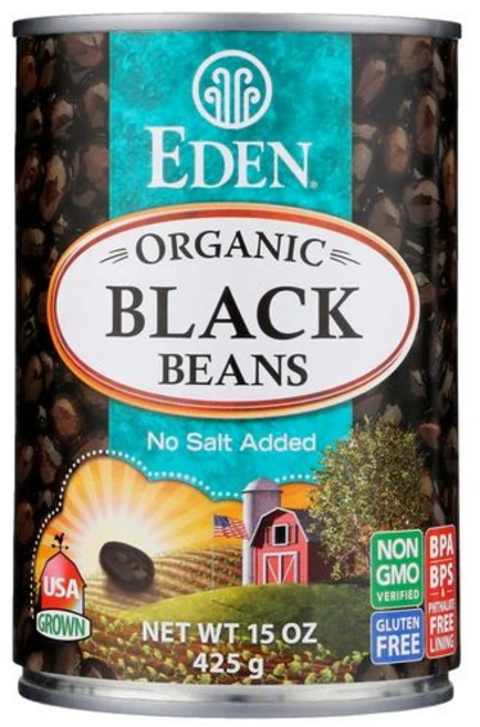 에덴 푸드 콩 통조림 검은 콩 NS 유기농 15 OZ PK- 12 EDEN FOODS BEAN CAN BLACK NS ORG 15 OZ PK- 12, PK- 12, 15 OZ,EDEN FOODS BEAN, 1개, 425g - 쿠팡