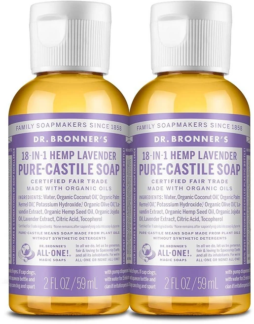 Dr. BrON 온ner's - 순수 카스틸 액체 비누 유기농 오일로 제작 18-in-1 용도: 얼굴 몸 머리카락 세탁 애완 동물 및 접시 농축 비건 GMO 프 - 쿠팡