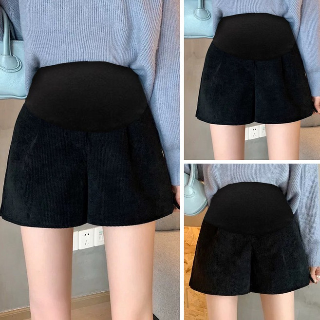 임산부겨울반바지 반바지 임부복 겨울임부복바지 보온 니트