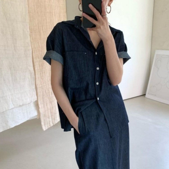 반팔셔츠 치마 세트 단독으로도 활용 가능한 상 하의 구성LDN-20250219