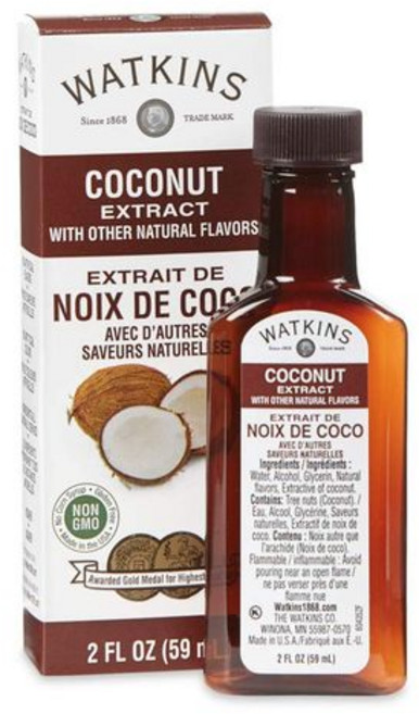 왓킨스 코코넛 추출물 기타 천연 향 포함 2온스 Watkins Coconut Extract with Other Natural Flavors 2 Ounce, 1개, 59ml