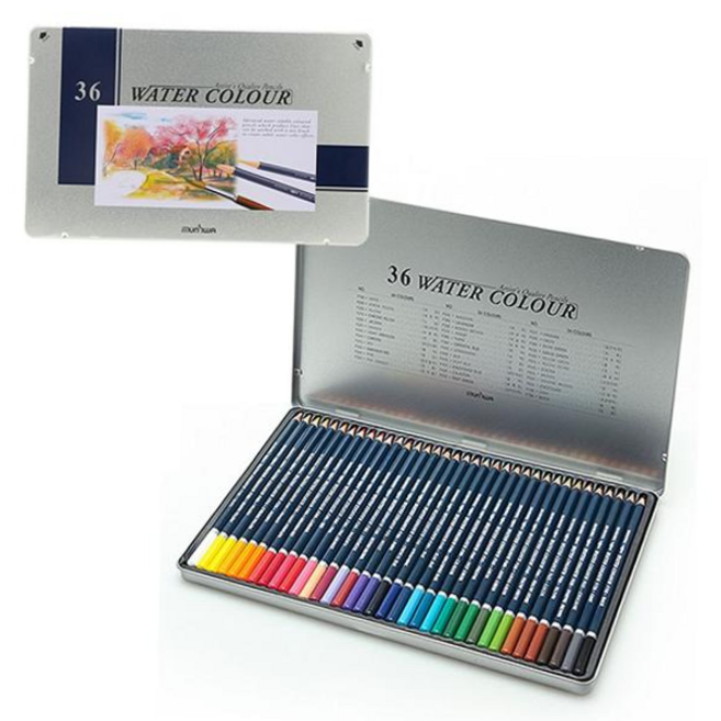 48색 문화 넥스프로 36색 수채색연필세트(틴케이스) 1개 TPWFG8H4G, 본상품