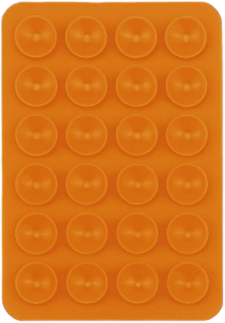 [1+1(추가금X)/14color] 스마트폰 흡착패드 핸드폰 휴대폰 미끄럼방지 실리콘 옥토퍼스 홀더 뽁뽁이 보조배터리 접착식 부착 틱톡 헤일리비버 옥토버디, 2개, 13. ORANGE