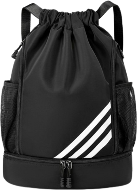 락킥 스포츠 헬스 축구공 농구공 가방 백팩, 블랙, 1개