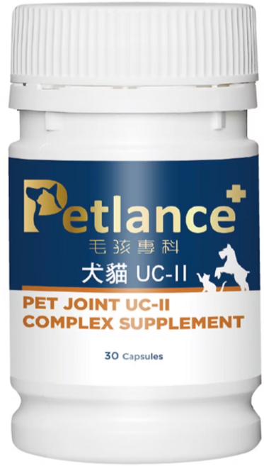Petlance+ 毛孩專科 犬貓關節UCII 貓狗保健, 1個, 關節, 30顆