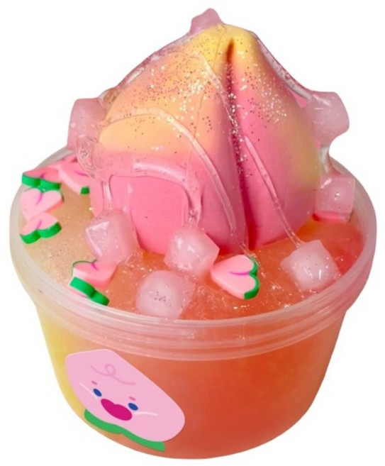 피치샤벳 슬라임, 핑크, 200g, 1개