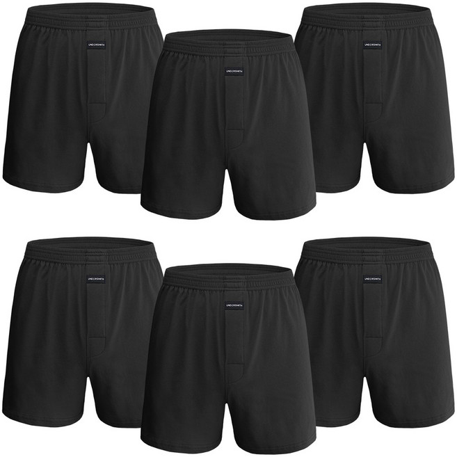 언더스미스 데일리 무지 순면 스판 남성 트렁크 팬티 6종세트