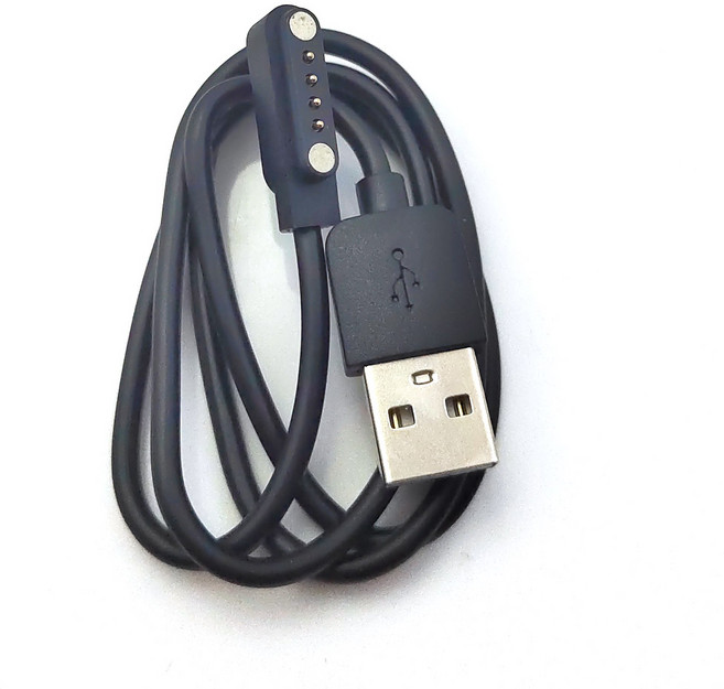 호환 범용 스마트 워치 충전기 USB 전원 케이블 4 극 2.54 마그네틱 KW88 GT88 G3 용 핀, 02 4pin black, 1개