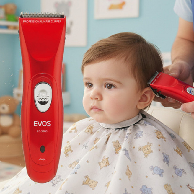에보스5100 유아 어린이용 전기 이발기 가정용 바리깡 미용기, 상세페이지 참조