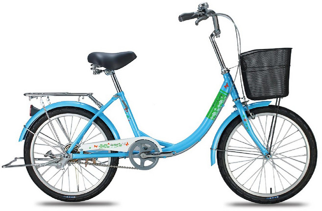 SPORTONE U5 20吋單速淑女車, 藍色, 1個