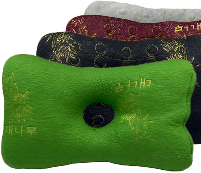 통째로빨아쓰는 대나무 구멍베개 기능성건강베개, 블랙