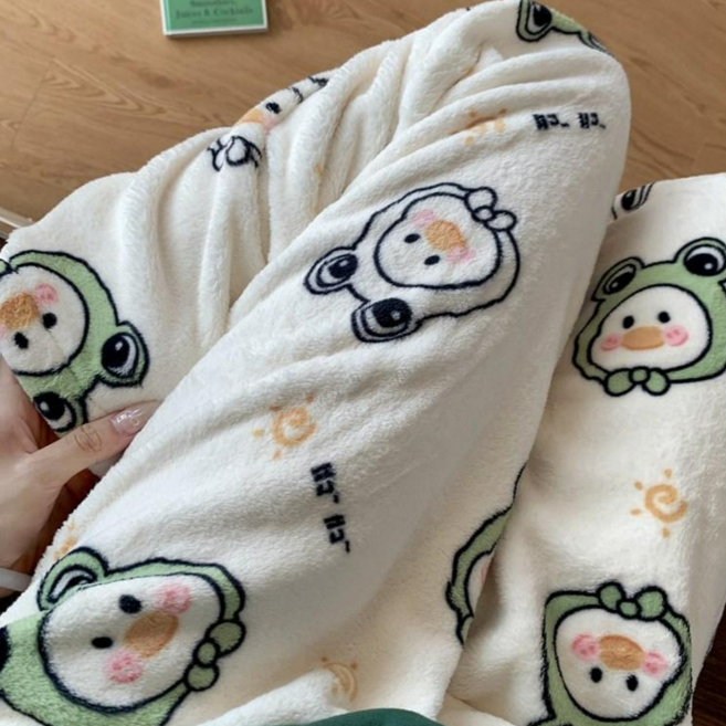 해피파이 귀여운 캐릭터 따뜻하고 포근 극세사 파자마 수면 잠옷 바지