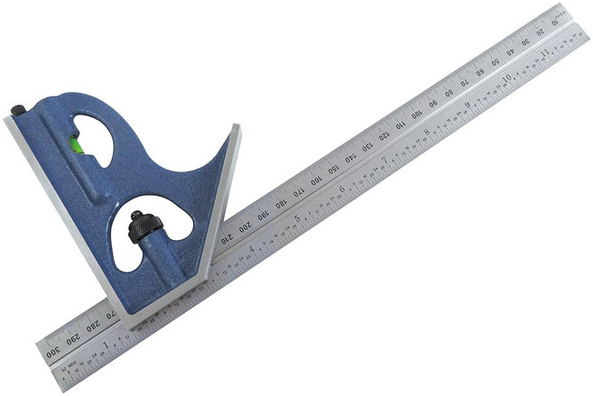 PEC 2피스 콤비네이션 스퀘어 세트 - 모델: TM-12 블레이드 길이: 12인치 졸업: 32nd 64ths.5mm 1mm 유형의 판독: 인치미터