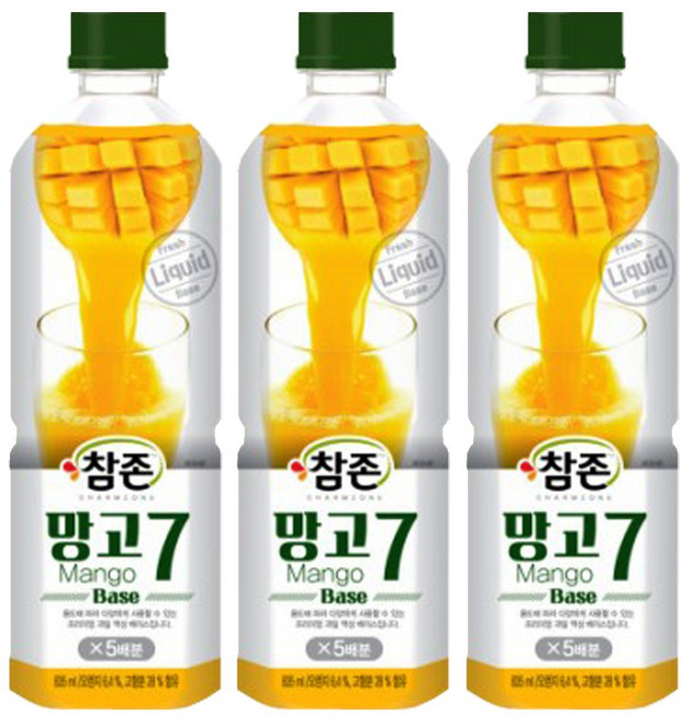 참존 망고7 원액 (PET) 주스 베이스 농축액, 835ml