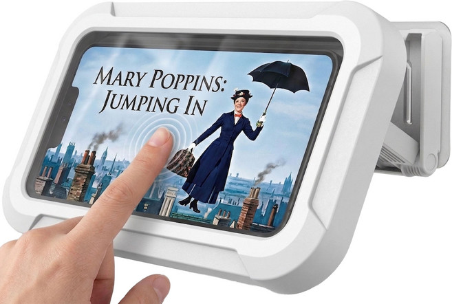 욕실 휴대폰 방수 거치대 각도조절 360도 회전 업그레이드 신제품, 각도조절 화이트, 1개