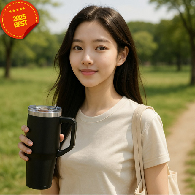 [한여름 쿨템]MOAF 대용량 텀블러 1200ml 텀블러 스텐 텀블러 헬스 텀블러 보온 보냉 텀블러, 1개, 1.2L, 블랙