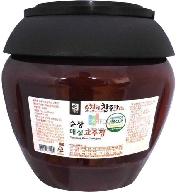 간장 된장 기픈샘 순창 매실 고추장 2kg 쌈장 초장 초고추장, 1개